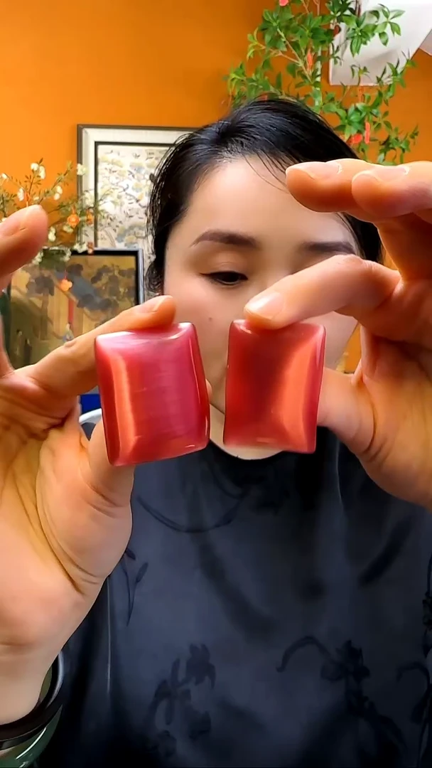 纯铜925银无大猫眼粉色