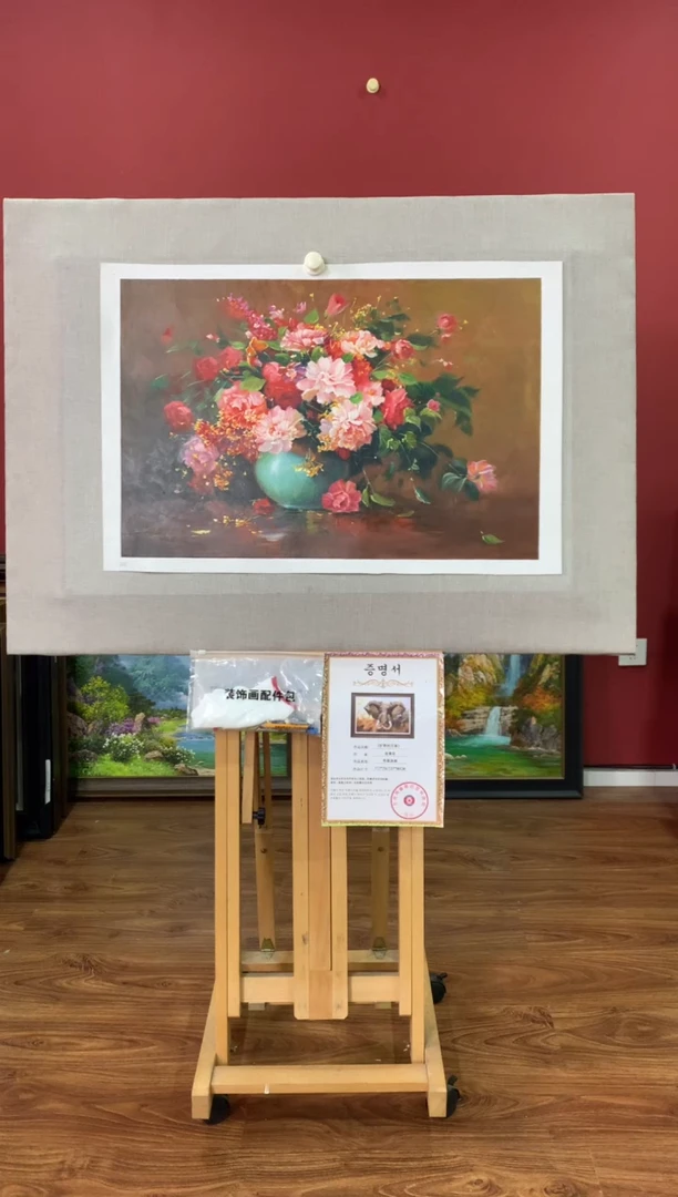 油画【89号】朝鲜原创手绘油画【功勋Ⅰ级画家丨孤品佳作】【顺丰包邮】