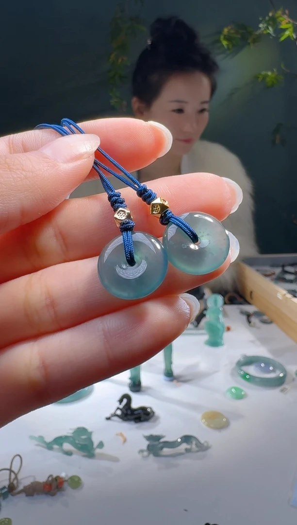 【闪购商品】翡翠颈饰未镶嵌天然A货翡翠多样性发1平安扣