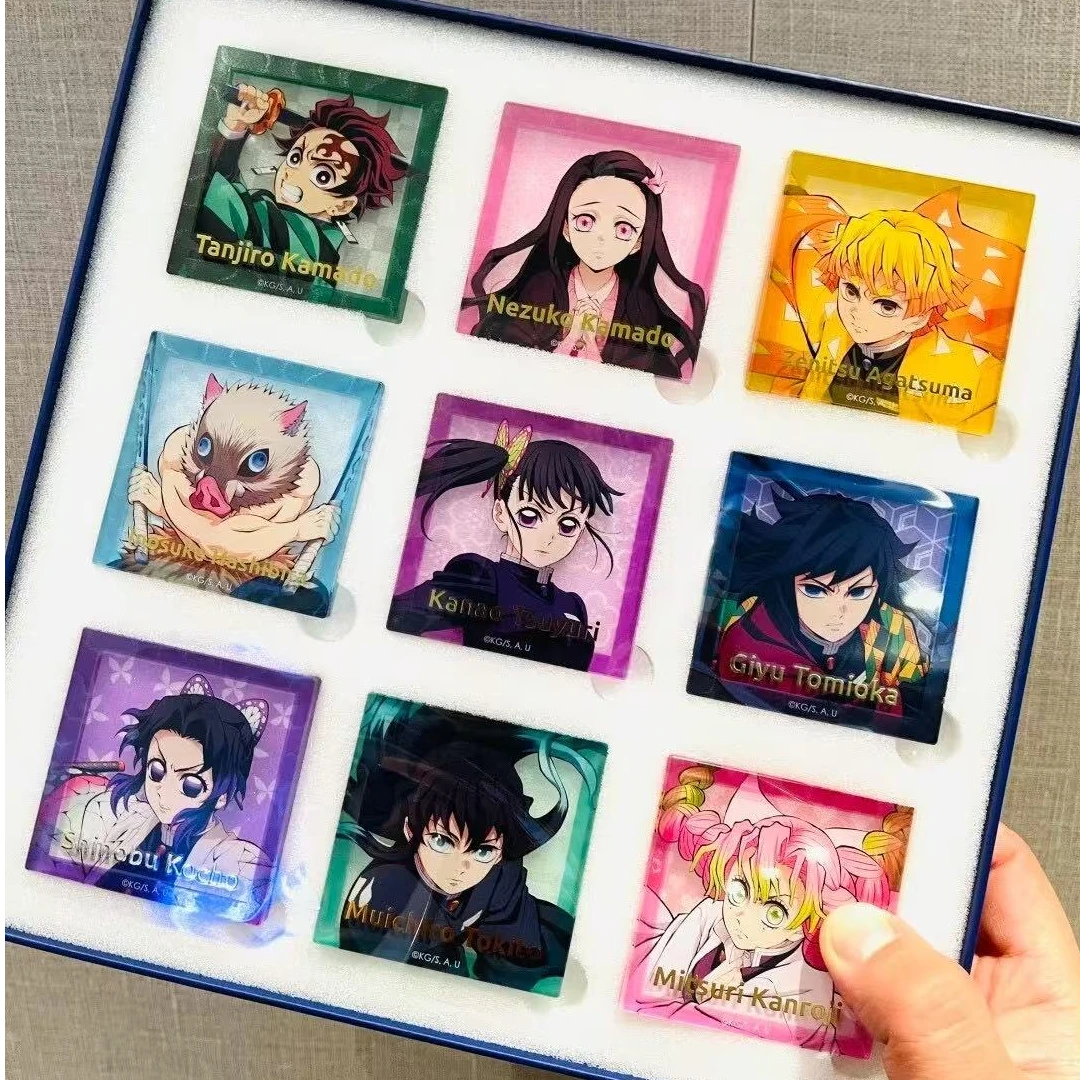 瑞幸联名鬼灭之刃无限城周边冰箱贴立牌时透富冈动漫收藏纪念周边
