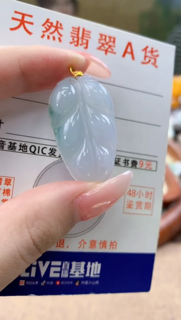 颈饰未镶嵌翡翠天然A货翡翠挂件