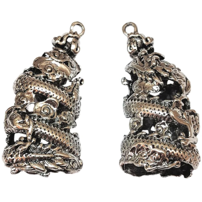 复古合金大号包獠牙套男款手作项链吊坠文玩挂件DIY车载饰品材料