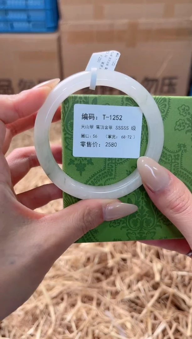 未镶嵌手镯石英质玉T-1252