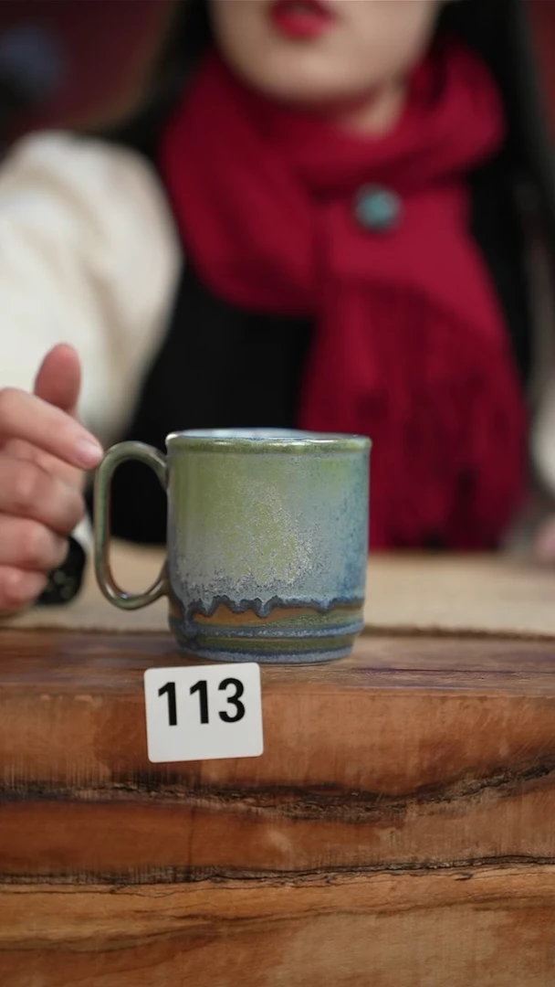 【闪购商品】113等烟雨陶瓷手作主人杯