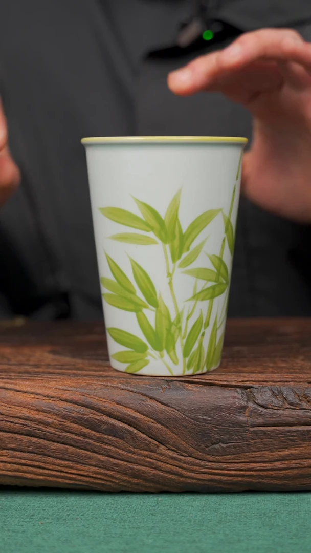 【闪购商品】瓷片37寻一缕瓷香杯釉下手工手绘瓷器