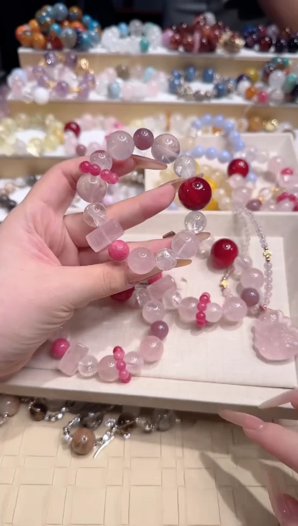 未镶嵌手串水晶多样性发一