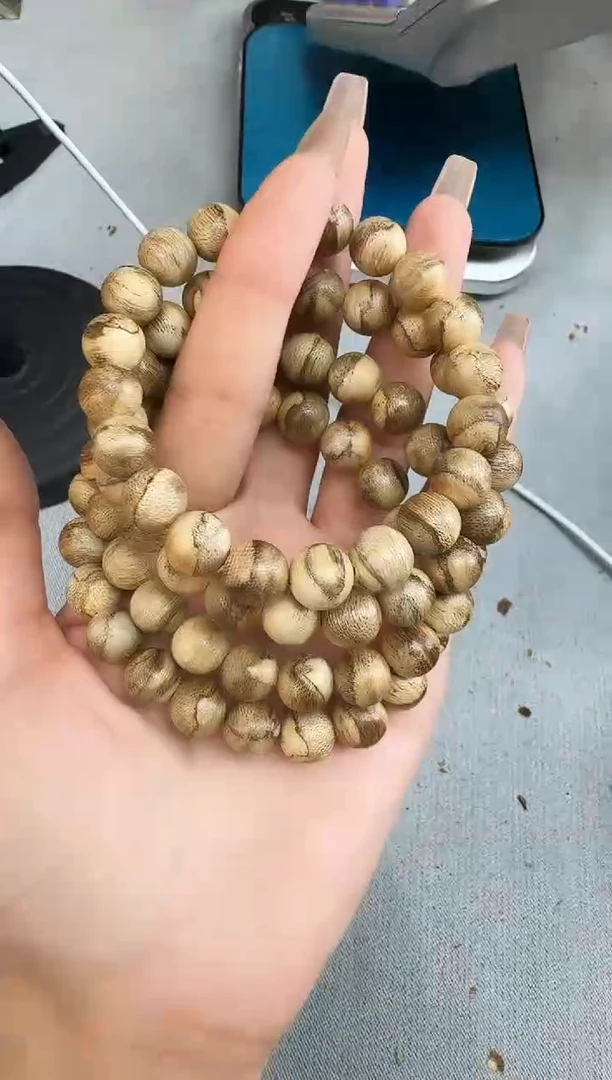 沉香手串1006海南圆珠单圈多样性发一