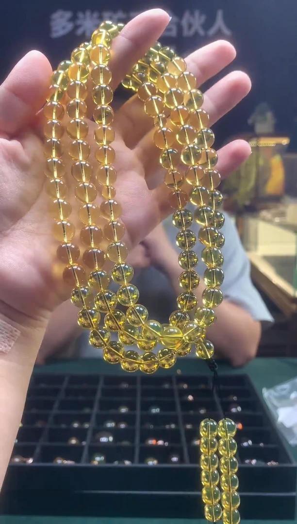 琥珀颈饰未镶嵌多米矿工严选