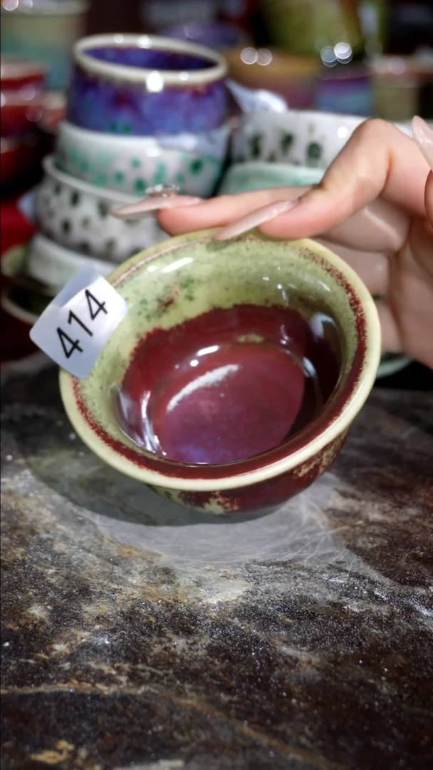 摆件精品窑变钧瓷茶器