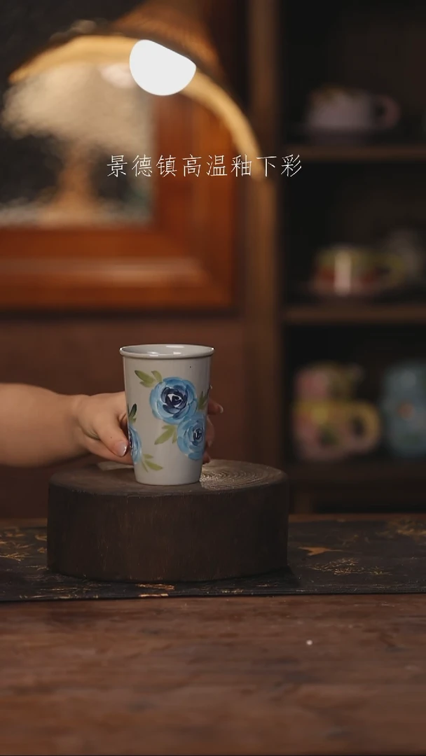 陶瓷景德镇高温釉下手绘陶瓷206