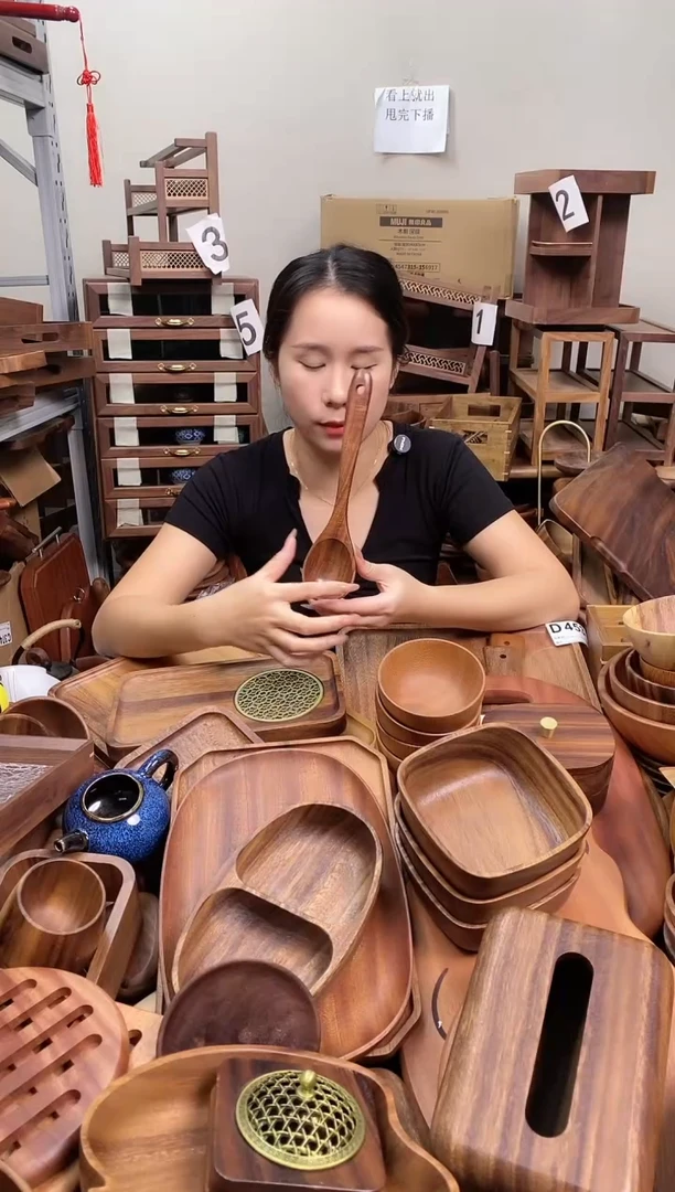 木 柚木小汤勺26*6cm