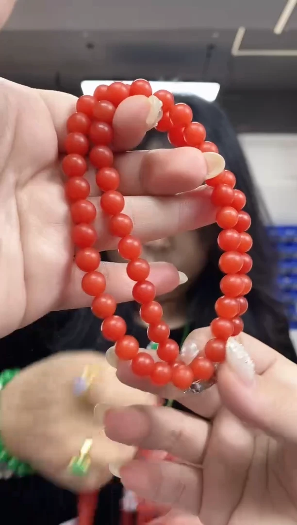 【闪购商品】南红玛瑙项链未镶嵌多样性发其一颜色微差