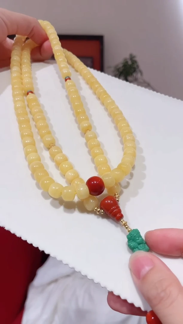 蜜蜡颈饰未镶嵌蜜蜡