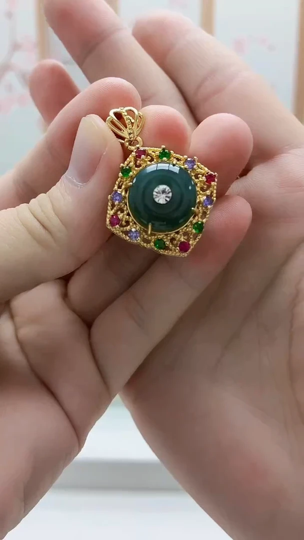 颈饰未镶嵌翡翠4852bb-jj挂件39