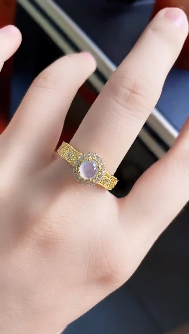 翡翠戒指银S925镶嵌21