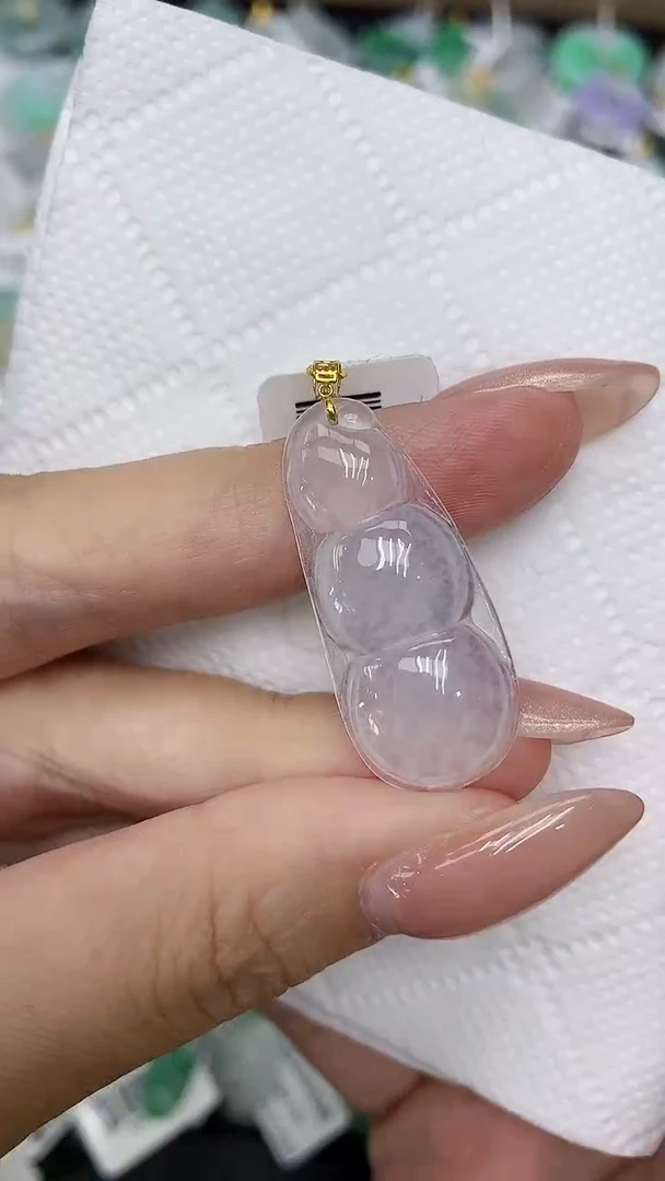 颈饰18K金镶嵌翡翠11111111111