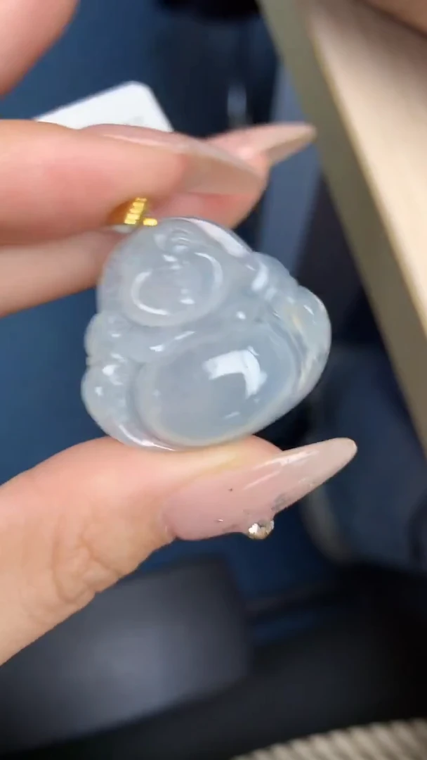 颈饰18K金镶嵌翡翠天然缅甸翡翠a货百元以上9元证书费自理