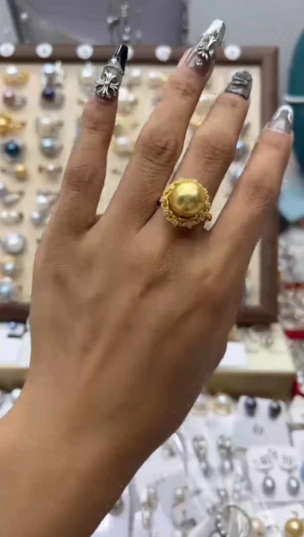 【闪购商品】淡水珍珠戒指合金87