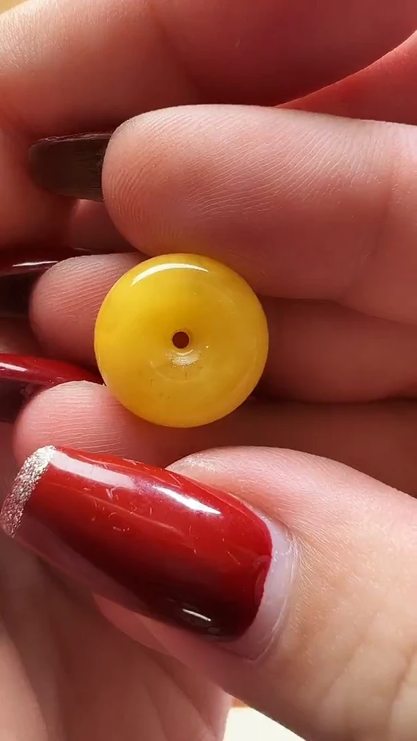 蜜蜡颈饰未镶嵌15*8mm左右扣子