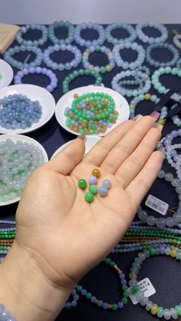 【闪购商品】翡翠散珠天然翡翠A货