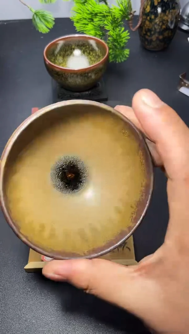 茶盏142（微瑕）叶紫建盏