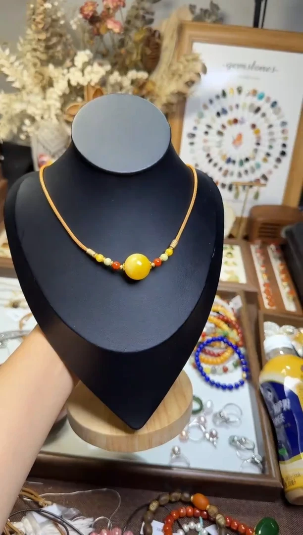 水晶摆件未镶嵌项链