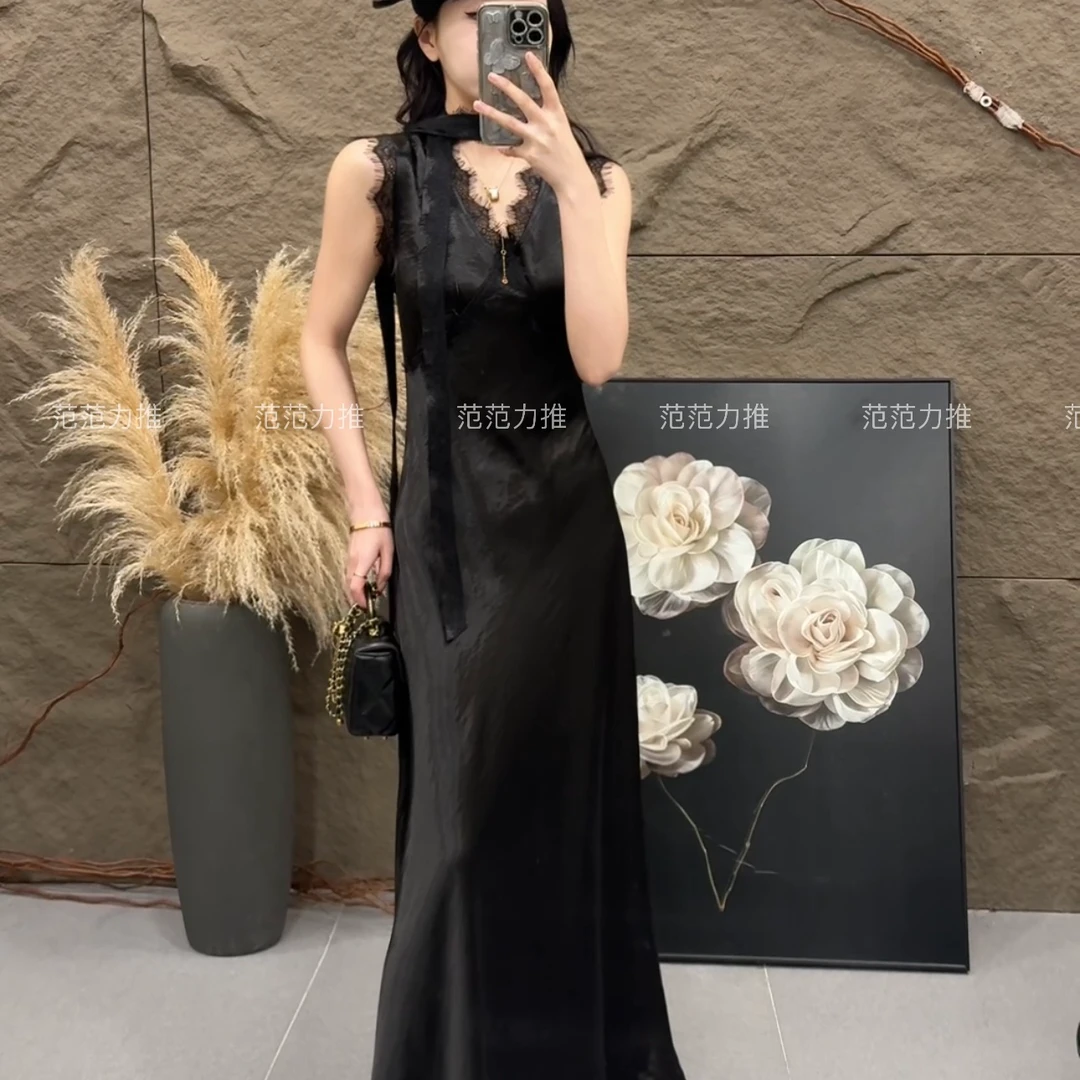 范范力推--2025新款气质名媛御姐范性感显瘦长款连衣裙修身