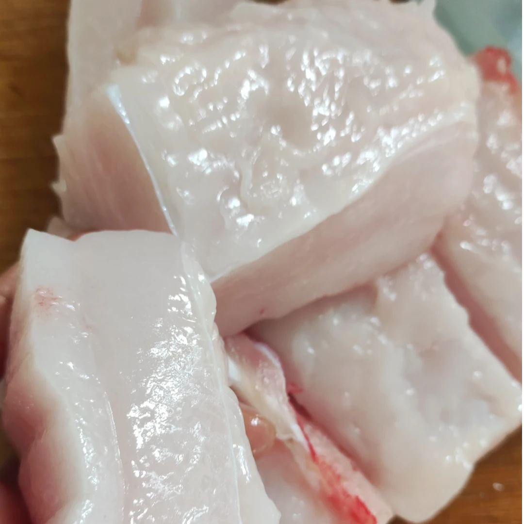 【去皮肥肉现称链接】安安农家粮食喂养黑毛土猪去皮肥肉顺丰包邮
