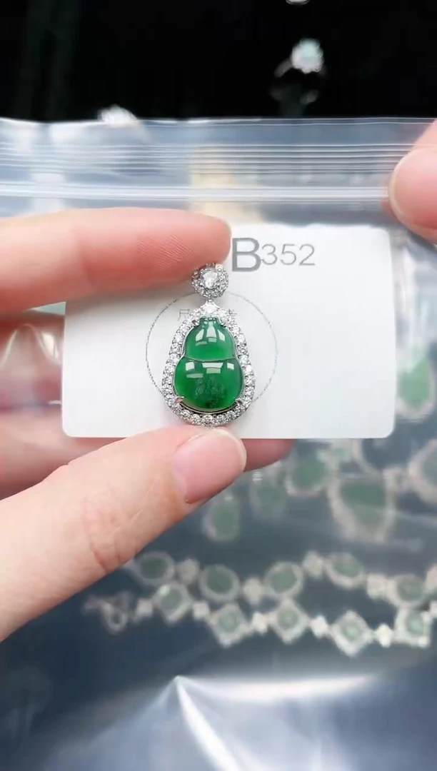 【闪购商品】翡翠颈饰未镶嵌352赠皮绳