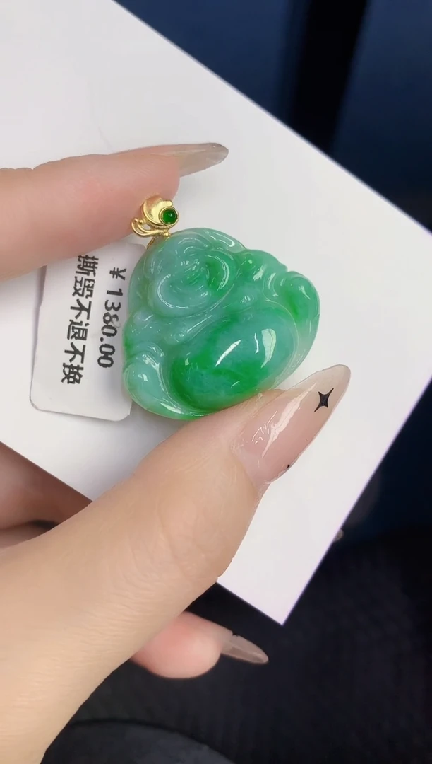 颈饰未镶嵌翡翠缅甸天然翡翠A货