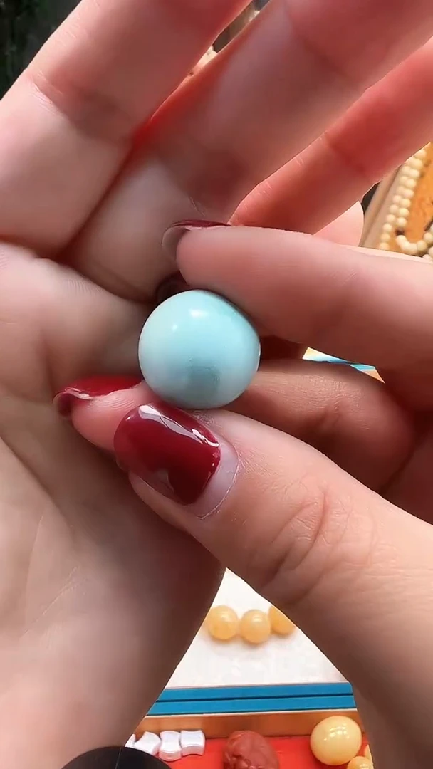 未镶嵌绿松石圆珠福利款原矿绿松石圆珠18+