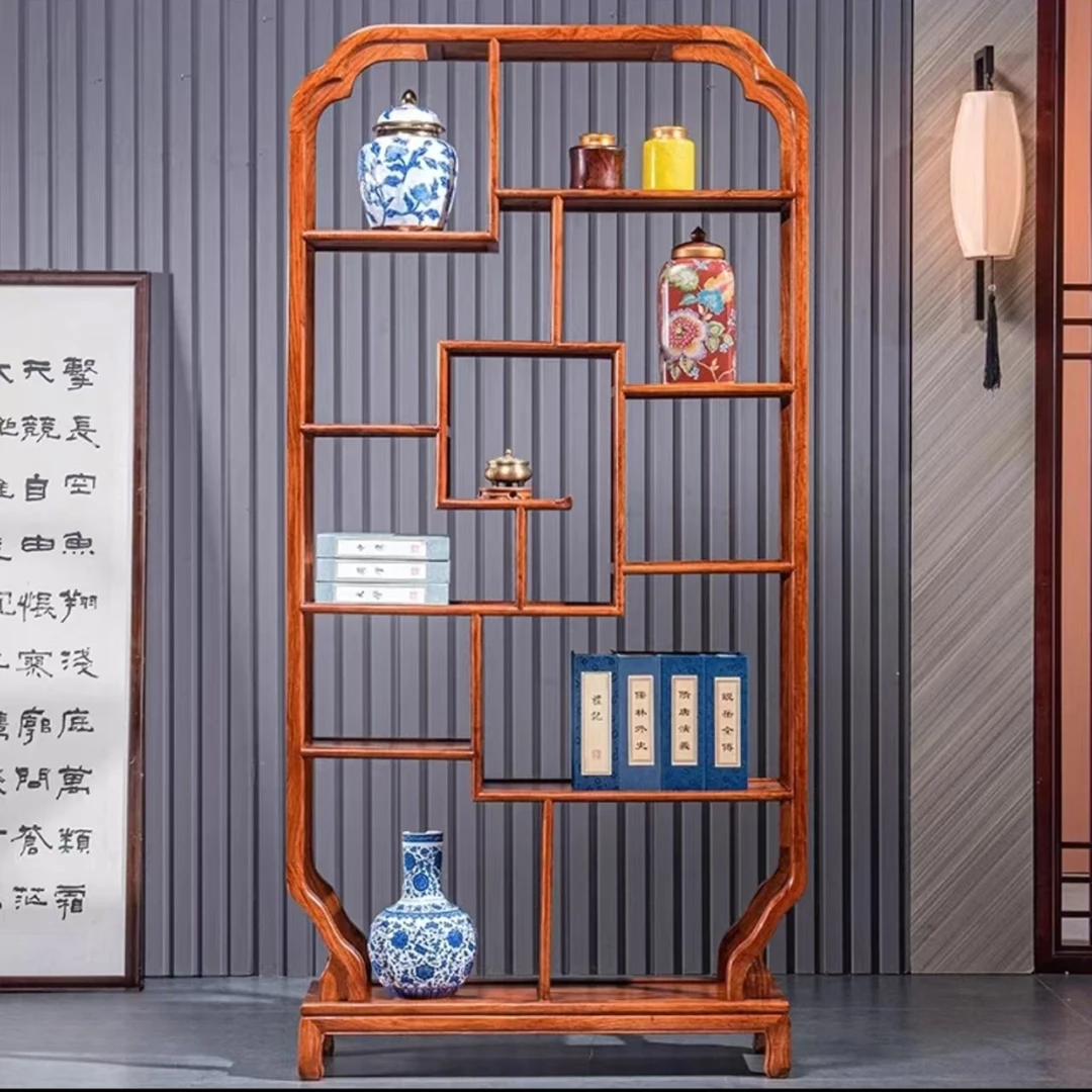 三匠红木 刺猬紫檀多宝阁博古架 90*30*191cm