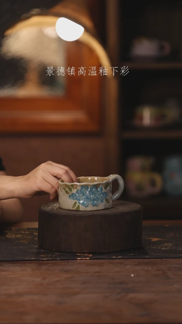 陶瓷景德镇高温釉下手绘陶瓷277