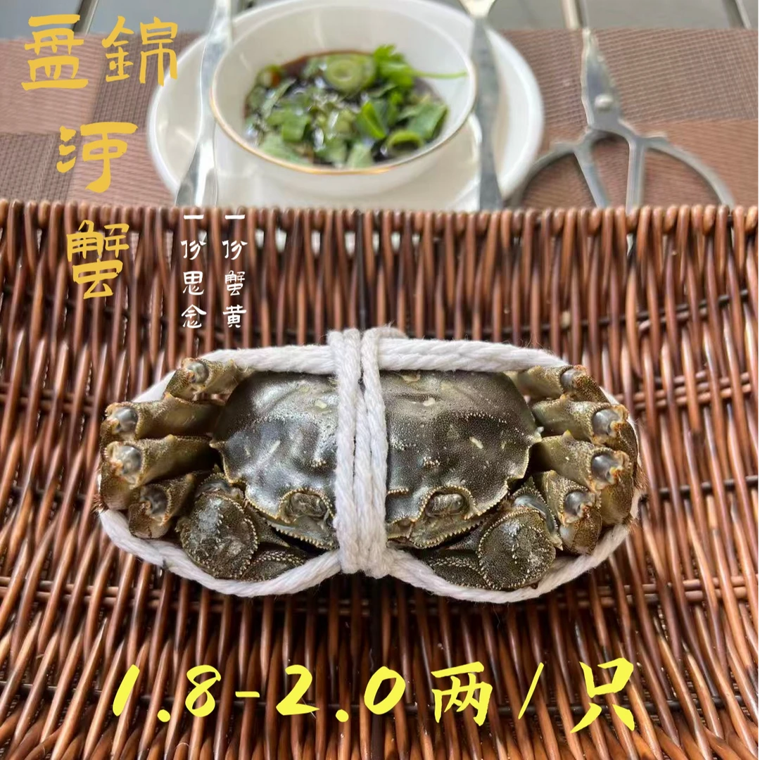 【活蟹】送2只盘锦河蟹2.0-1.8两公母混到手10/12只冷链礼盒螃蟹