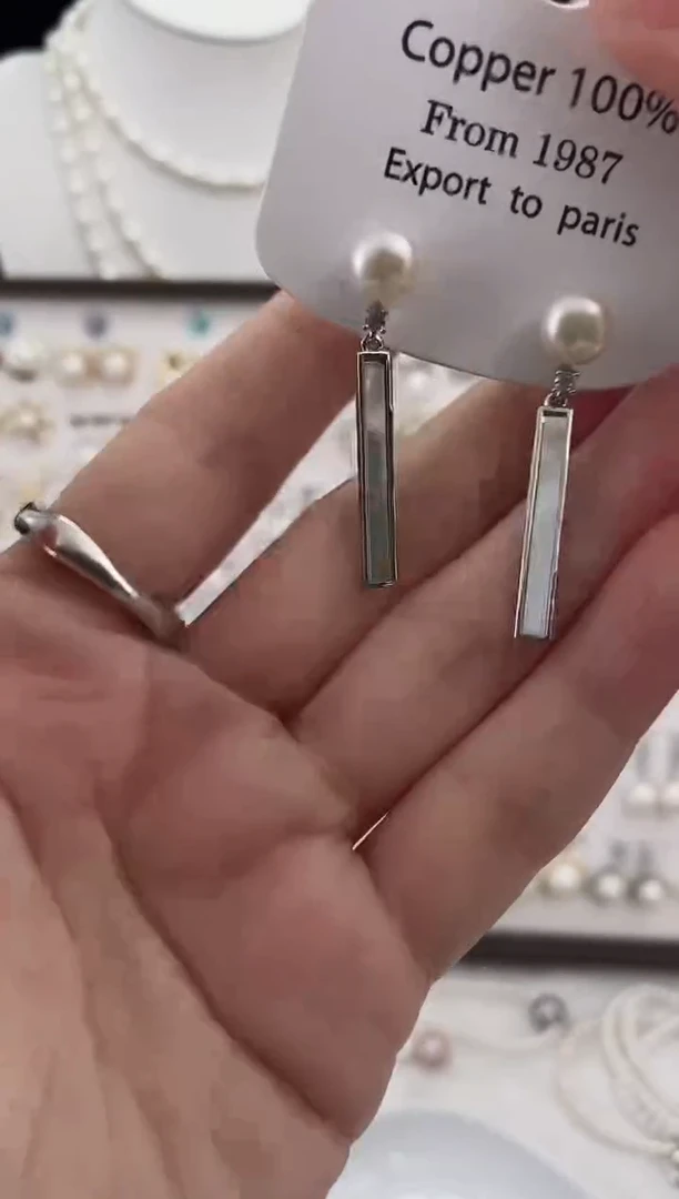 合金耳饰淡水珍珠25