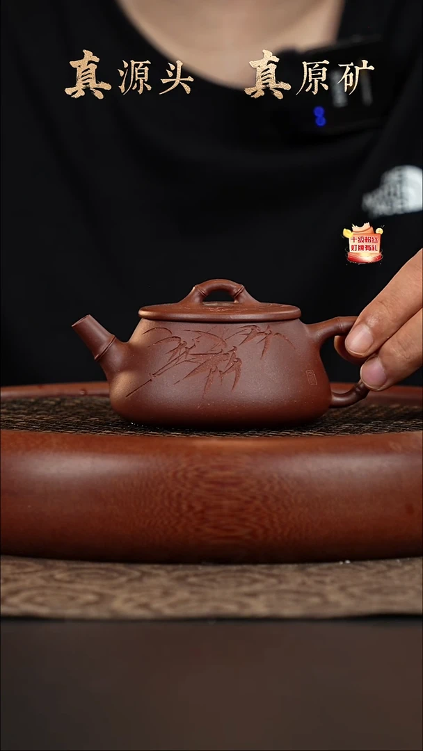 茶壶紫砂11a20底槽青竹瓢