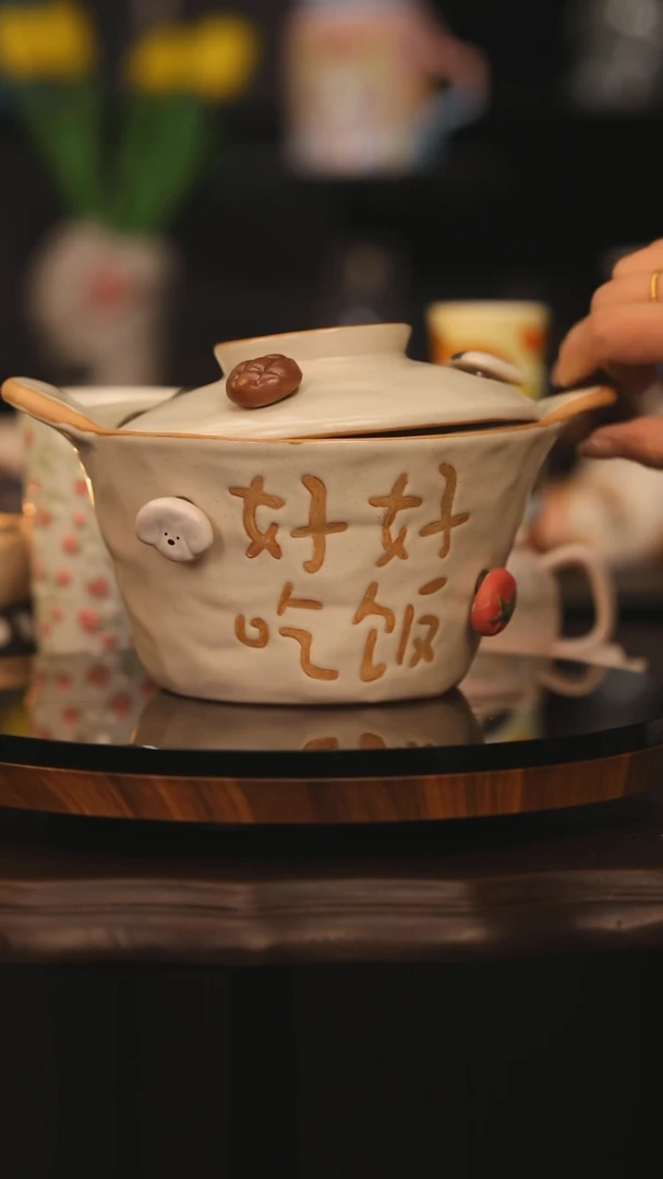 【闪购商品】摆件景德镇釉下彩绘设计师款陶瓷