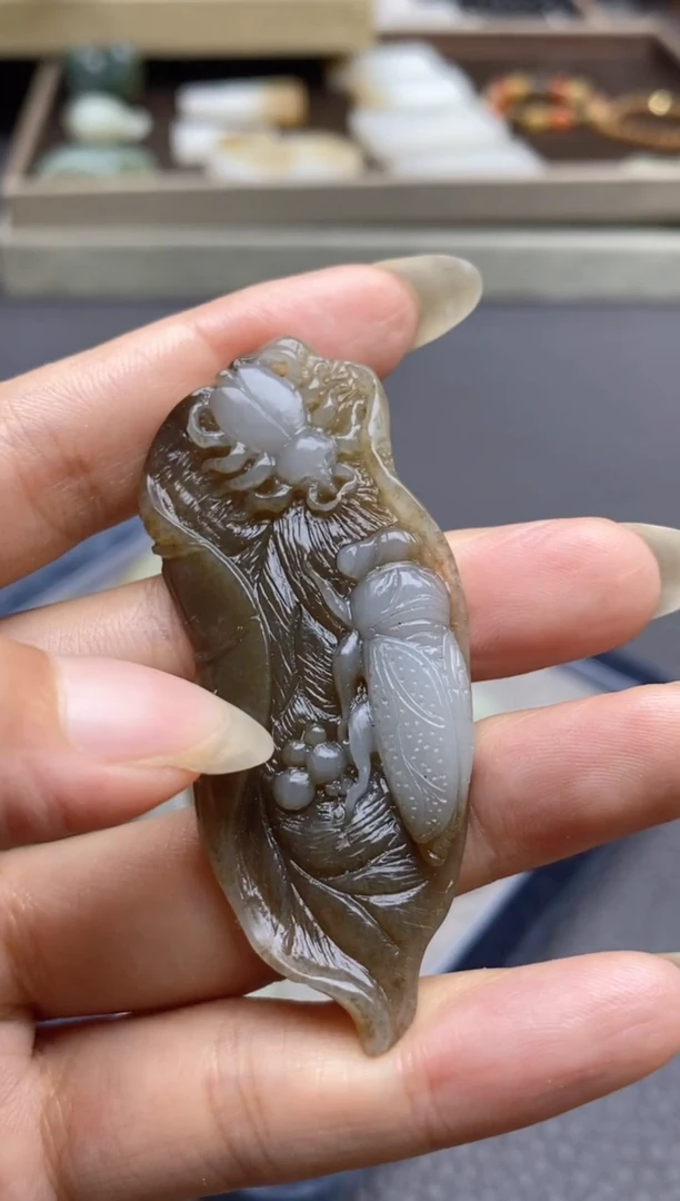 和田玉未镶嵌挂件44