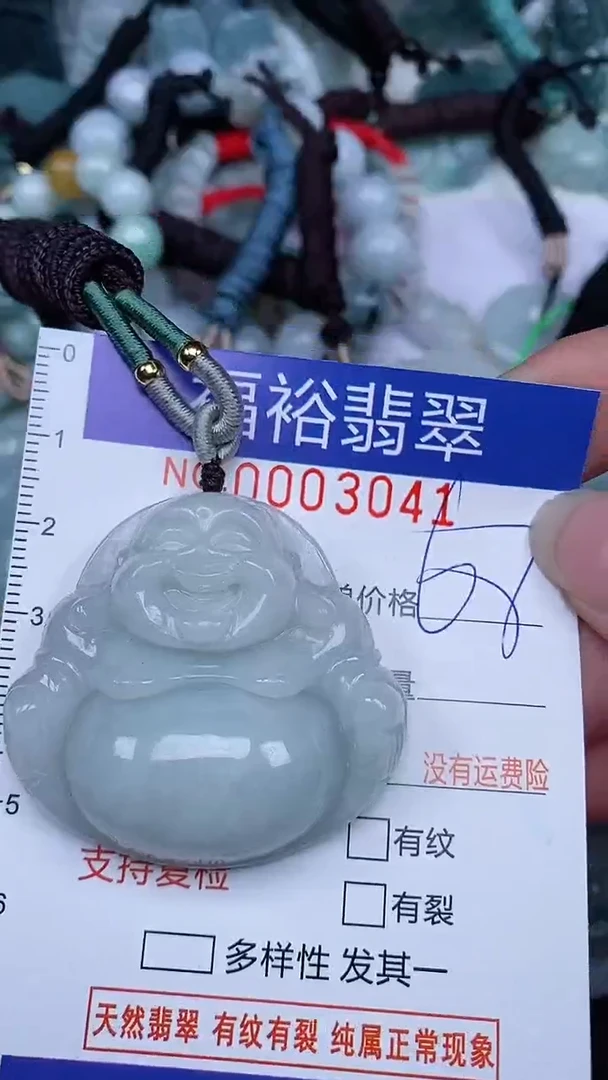 翡翠未镶嵌颈饰...0003041