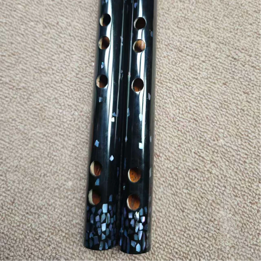 湛文兵笛箫螺钿大漆专业演奏竹笛