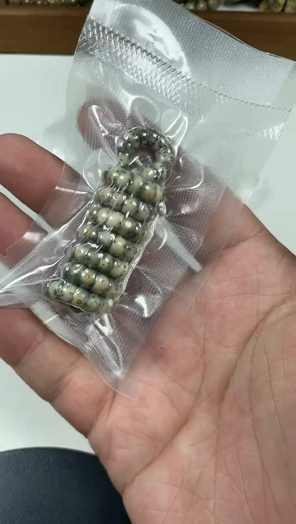 手串星月菩提原生态石玉料直切大肠6mm