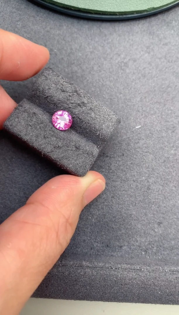 彩色蓝宝石裸石未镶嵌1ct帕帕拉恰