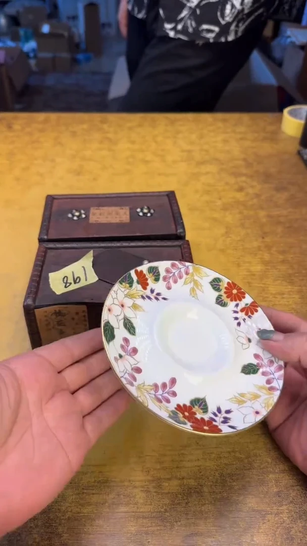 瓷器瓷瑕疵老破破1998俊黑美一对碗