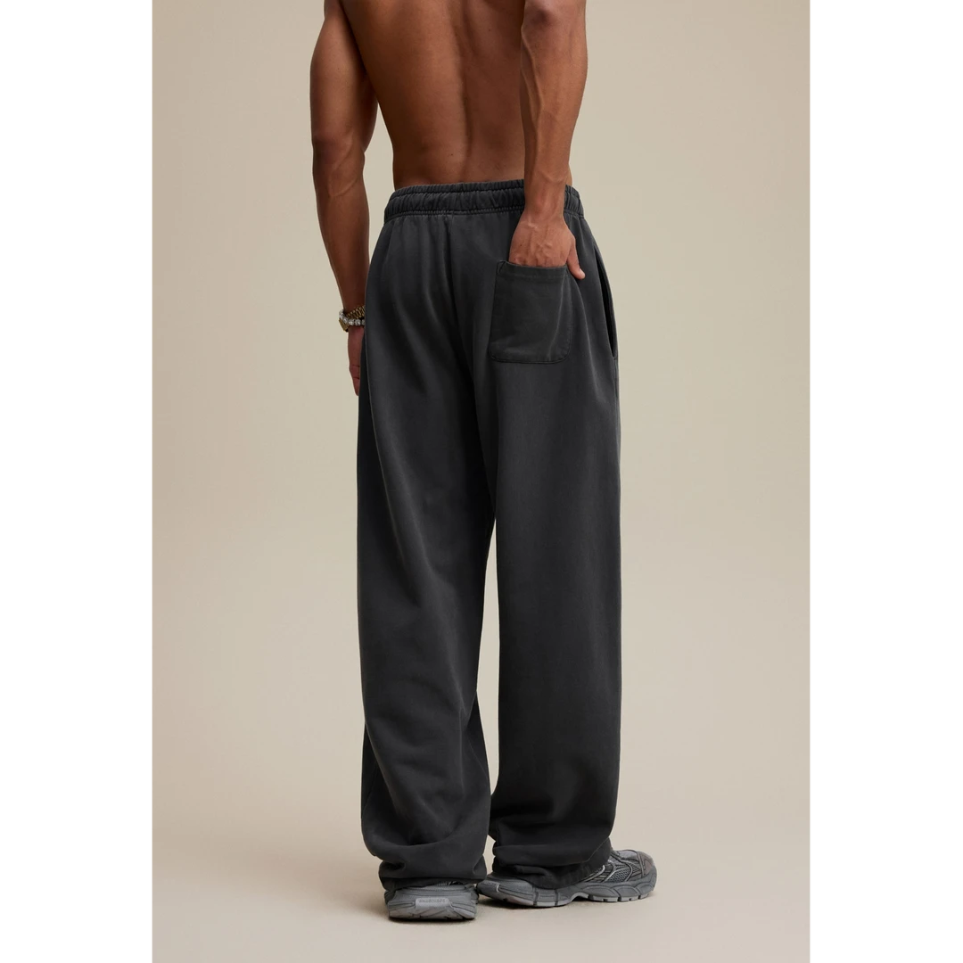 DKS 2025秋冬爆款水洗直筒卫裤美式潮牌复古水洗做旧加绒休闲长裤