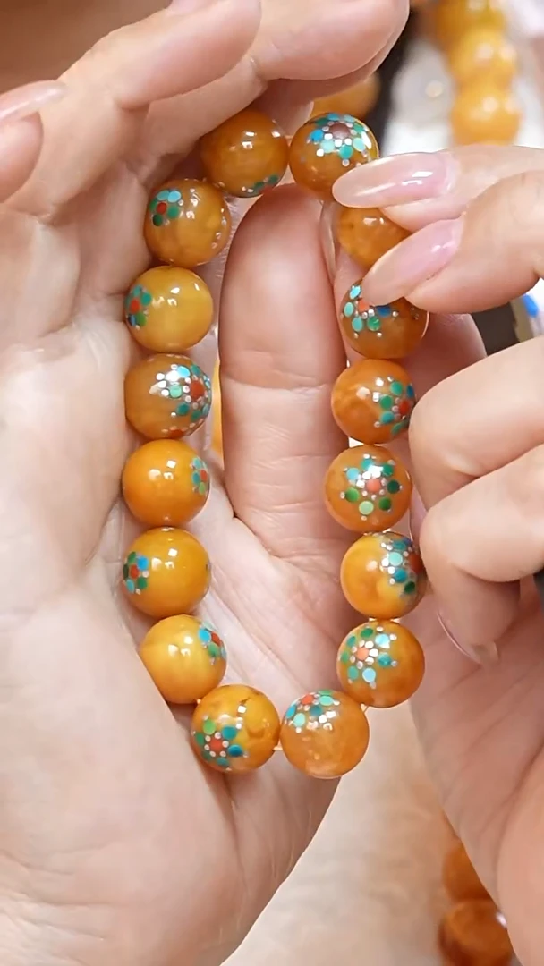 蜜蜡颈饰未镶嵌7288天然蜜蜡珠宝奇石云端妖孽全部保真