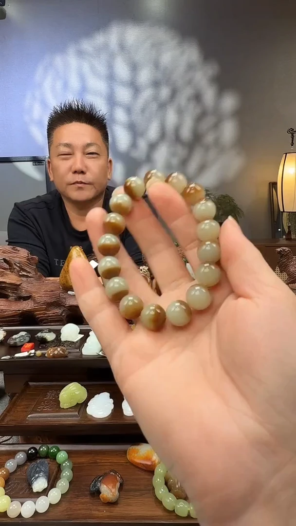 未镶嵌和田玉挂件手串