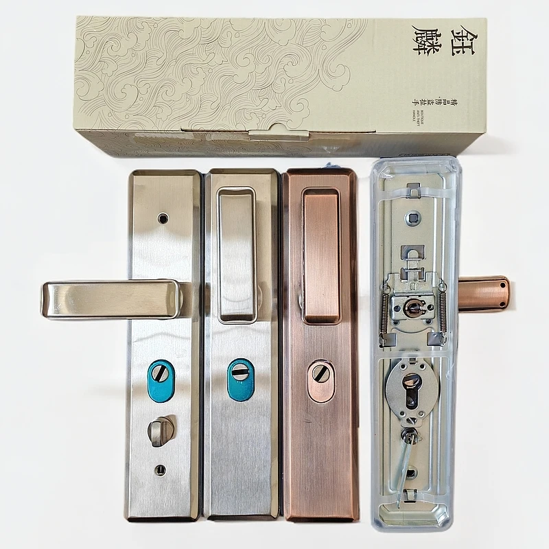 2008-2防盗门通用型加宽加厚双拉簧不锈钢拉手