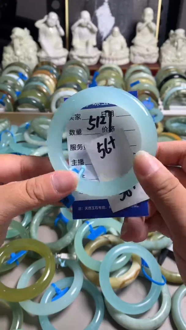 未镶嵌蛇纹石玉手镯5127
