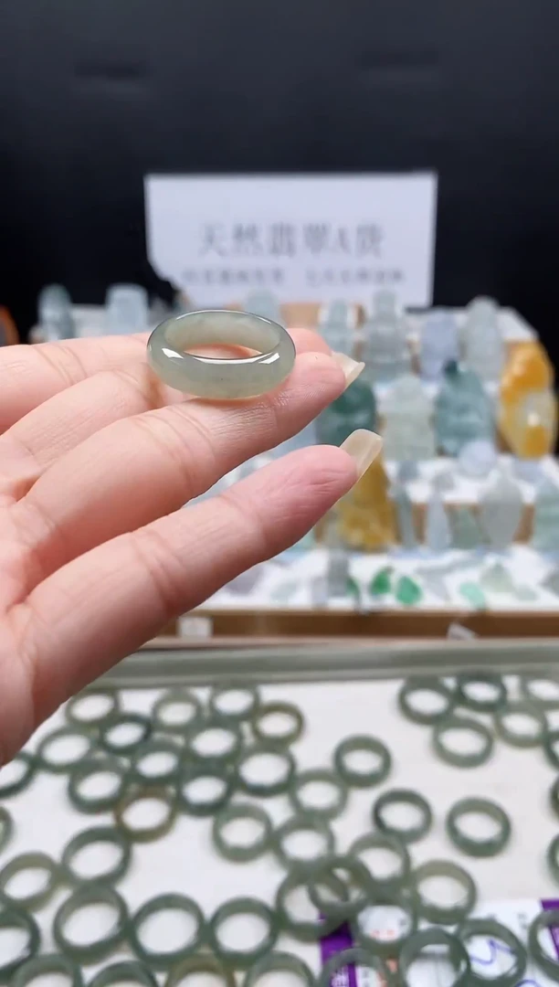 翡翠戒指未镶嵌 133  戒指圈口  16