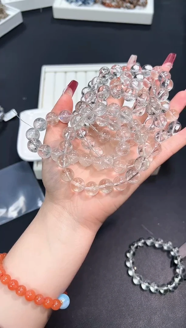 【闪购商品】水晶手串未镶嵌64e多样性发其一/1条默认微瑕